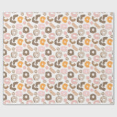 Papier Cadeau Jolis donuts friandise (Plat)