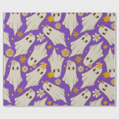 Papier Cadeau Jolis fantômes Halloween (Plat)