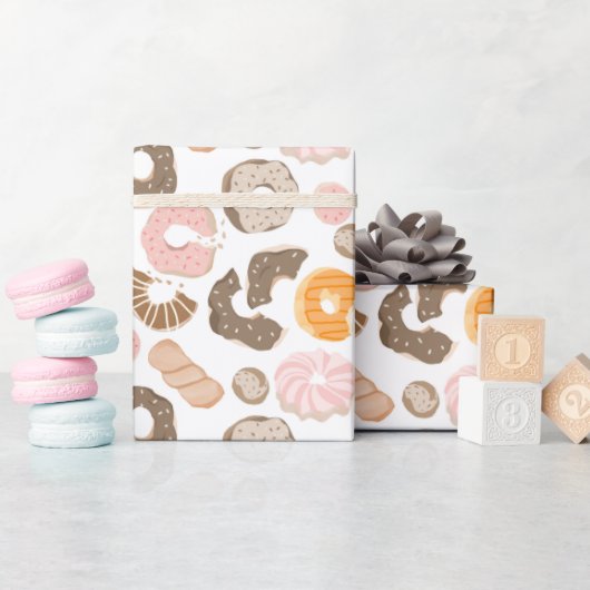 Papier Cadeau Jolis gâteaux friandises (Baby Shower)
