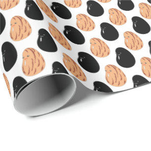 Papier Cadeau Jolis haricots Pinto et noirs de dessin animé 