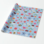 Papier cadeau jolis insectes (Déroulé)