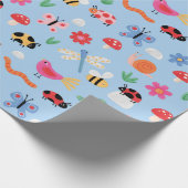 Papier cadeau jolis insectes (Coin)