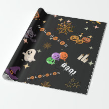 Jolis Kawaii Dessins Halloween Motif Effrayant Emb