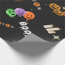 Jolis Kawaii Dessins Halloween Motif Effrayant Emb