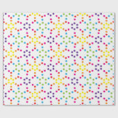 Papier Cadeau Jolis petits points arc-en-ciel (Plat)