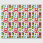 Papier Cadeau Jolly & Bright : Père Noël & Friends (Plat)