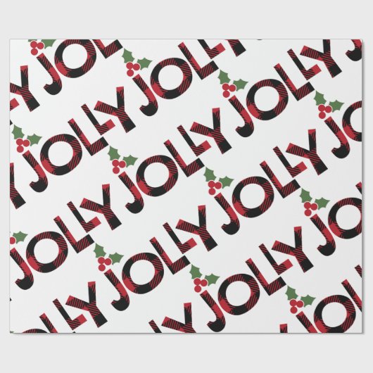 Papier Cadeau Jolly Christmas (Plat)