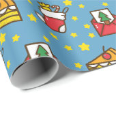 Papier Cadeau Jolly noël (Coin rond)