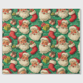 Papier Cadeau Jolly Old St. Nick's (Plat)
