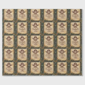 Papier Cadeau Jolly roger Pirate fête d'anniversaire (Plat)