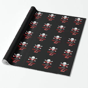 Papier Cadeau Jolly roger Z Monogramme initial