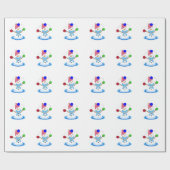 Papier Cadeau Jongler Snowman Whimy (Plat)