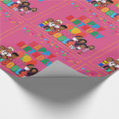 Papier Cadeau JOOLS TV ®️ papier d'enveloppement rose (Coin)