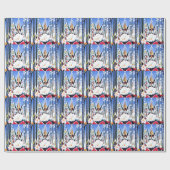 Papier Cadeau Joseph Stella peinture, Fleurs Italie (Plat)