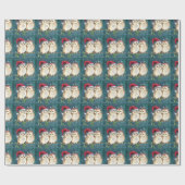 Papier Cadeau Jote Owls Couple Glossy Noël (Plat)