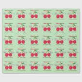 Papier Cadeau Jote Red Cherry Kawaii Twins Anniversaire (Plat)