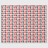 Papier Cadeau Jouer à la carte convient aux coeurs Diamonds Spad (Plat)