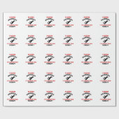 Papier Cadeau jouer au handball (Plat)