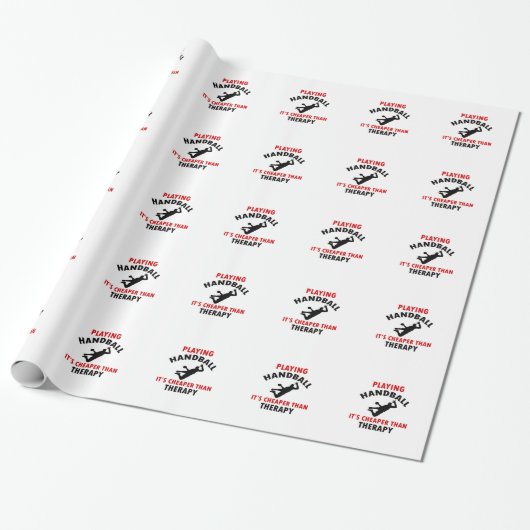 Papier Cadeau jouer au handball (Déroulé)