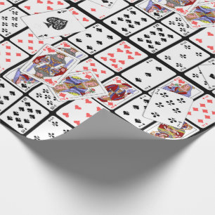 Papier Cadeau Jouer Cartes Poker Euchre envelopper cadeau