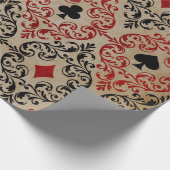 Papier Cadeau Jouer des costumes de carte et faire défiler le fi (Coin)