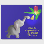 Papier Cadeau Jouet géant de Noël Eléphant Personnalisé (Plat)