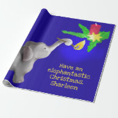 Papier Cadeau Jouet géant de Noël Eléphant Personnalisé (Déroulé)