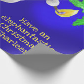 Papier Cadeau Jouet géant de Noël Eléphant Personnalisé (Coin)