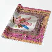 Papier Cadeau Jouets de Père Noël IV victorien (Déroulé)