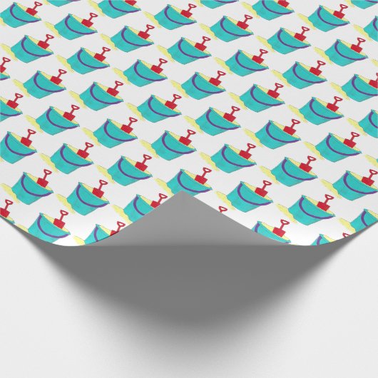 Papier Cadeau Jouets de plage Sable Sand Sail Pail Shovel Vacanc (Coin)