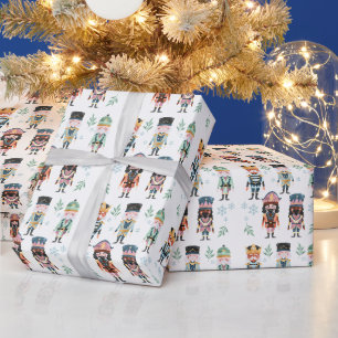 Papier Cadeau Jouets de soldats de bois de Noël