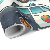 Papier Cadeau Jouets de voitures (Coin rond)