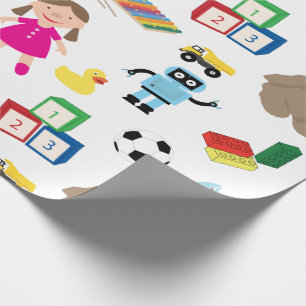 Papier Cadeau Jouets pour enfants Motif