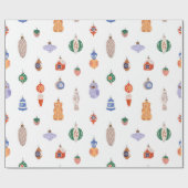 Papier Cadeau Jouets rétro Arbre de Noël (Plat)