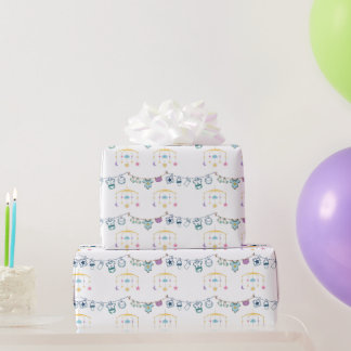 Papier Cadeau Jouets suspendus pour bébé et papier enveloppant p