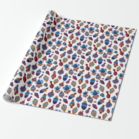 Papier Cadeau Jouets Toupies (Déroulé)
