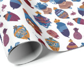 Papier Cadeau Jouets Toupies (Coin rond)