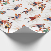Papier Cadeau Joueur De Basket (Coin)