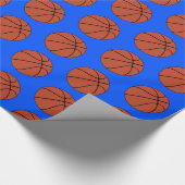 Papier Cadeau Joueur de basket-ball couleur de l'équipe personna (Coin)