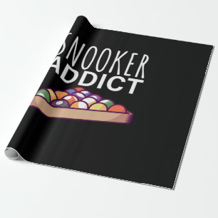 Papier Cadeau Joueur de billard Addict de snooker