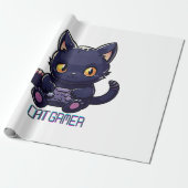 Papier Cadeau Joueur de chat (Déroulé)