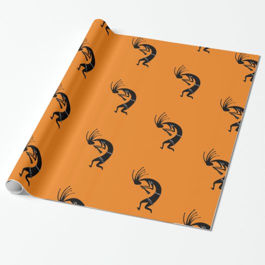 Papier Cadeau Joueur de flûte Kokopelli Thunder_Cove (Déroulé)