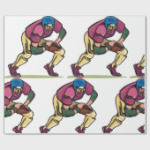 Papier Cadeau Joueur de football Gridiron (Plat)