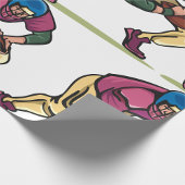 Papier Cadeau Joueur de football Gridiron