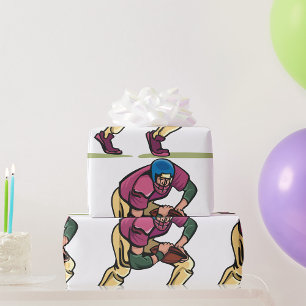 Papier Cadeau Joueur de football Gridiron