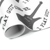 Papier Cadeau Joueur de guitare Kiss Me (Coin rond)