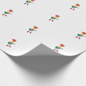 Papier Cadeau Joueur de guitare squelette festif (Coin)