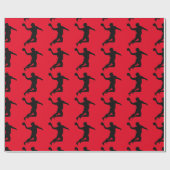 PAPIER CADEAU JOUEUR DE HANDBALL (Plat)