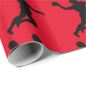 PAPIER CADEAU JOUEUR DE HANDBALL (Coin rond)