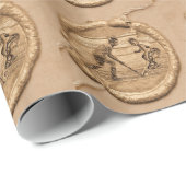 Papier Cadeau Joueur de hockey (Coin rond)